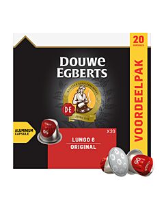 Douwe Egberts Lungo 6 Original XL pak en capsule voor Nespresso

