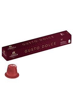 Gran Caffé Garibaldi Gusto Dolce paquet et capsule pour Nespresso®