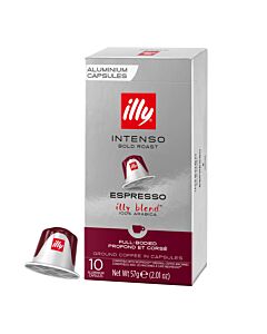 illy Espresso Intenso package and capsule for Nespresso®