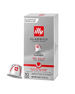 illy Lungo Classico package and capsule for Nespresso®