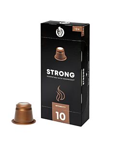 Kaffekapslen Strong 10 pods for Nespresso®