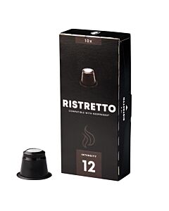 Kaffekapslen Ristretto package and capsule for NespressoÂ®
