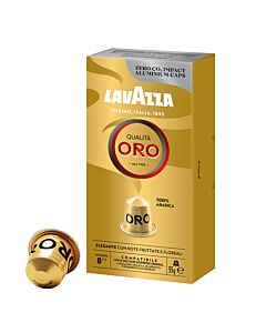 Lavazza Qualitá Oro Packung und Kapsel für Nespresso®
