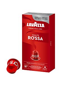 Lavazza Qualità Rossa Packung und Kapsel für Nespresso
