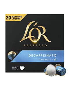 L'OR Decaffeinato XL paquete de cápsulas de Nespresso
