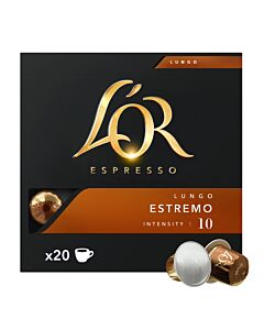 L'OR Lungo Estremo Big Pack package and capsule for NespressoÂ®