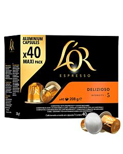 L'OR Delizioso 40 pak en capsule voor Nespresso
