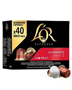 L'OR Splendente 40 paquet et capsule pour Nespresso
