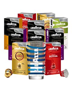 Starter pack for Nespresso with aluminium capsules from Lavazza