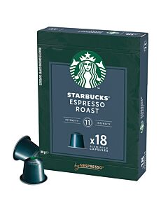 Starbucks Espresso Roast Big Pack package and capsule for Nespresso