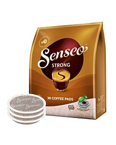 Senseo Strong Medium Cup package and pods for Senseo