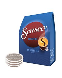 Senseo Decaf 40 package and pods for Senseo
